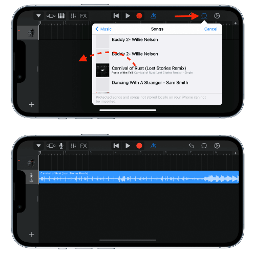 Utilisez GarageBand pour créer une sonnerie