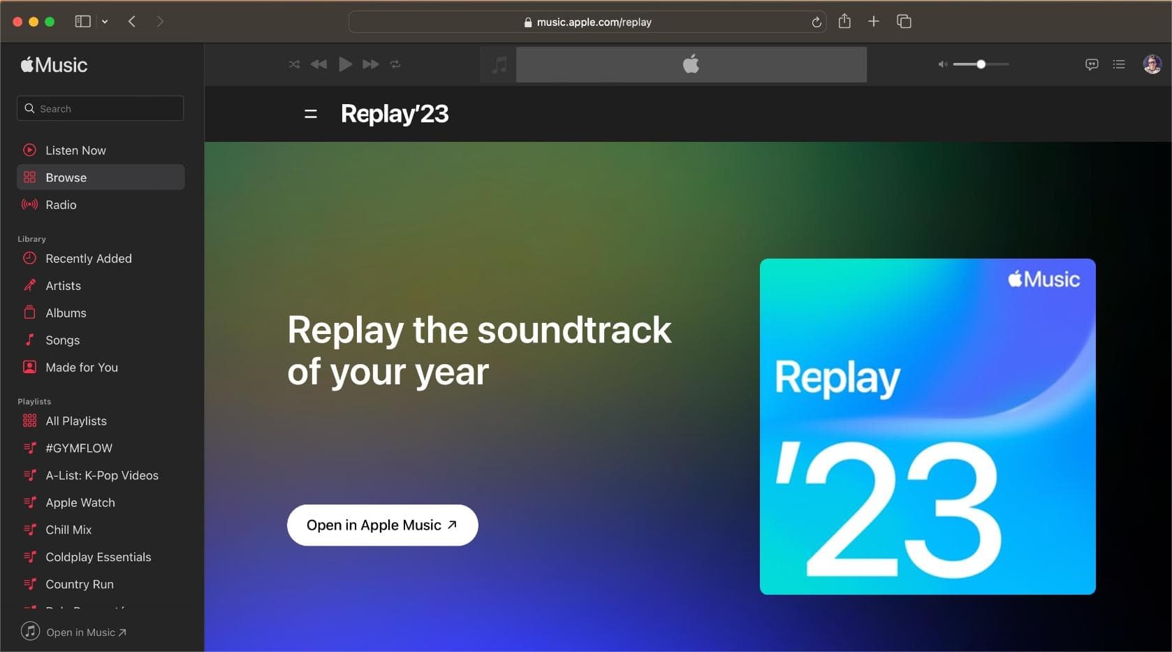 Apple Music Replay On Mac