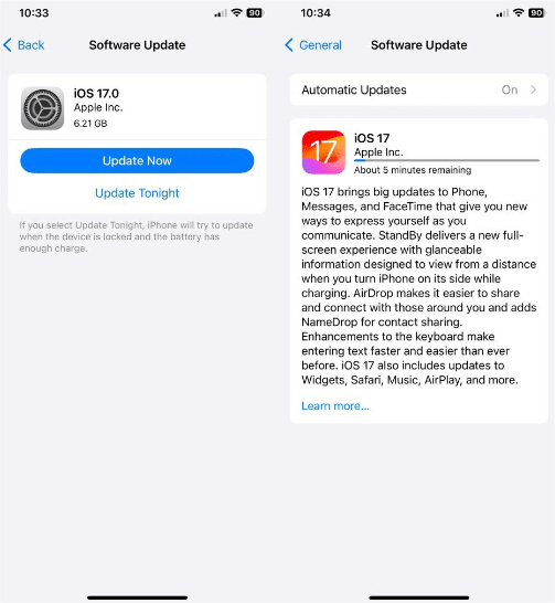 Update iOS Device System