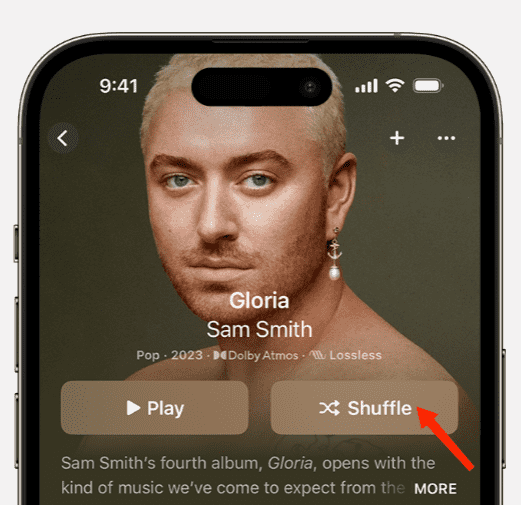 Shuffle Apple Music-album