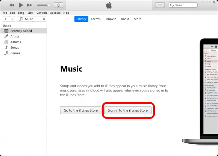 Zaloguj się do iTunes