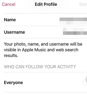 AppleMusicプロファイルをプライベートにする方法