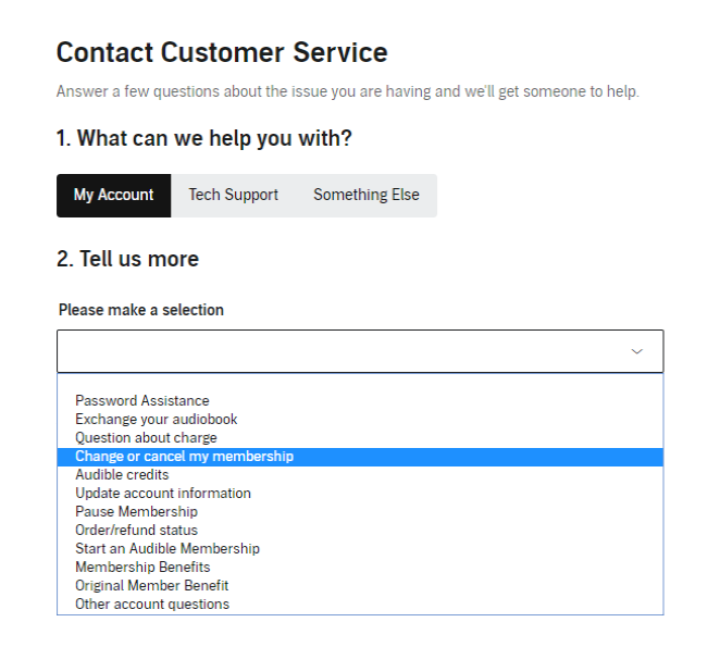 Contact Audible Customer Service