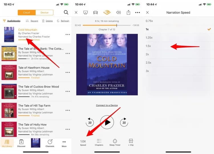 Change The Playback Speed For Audible