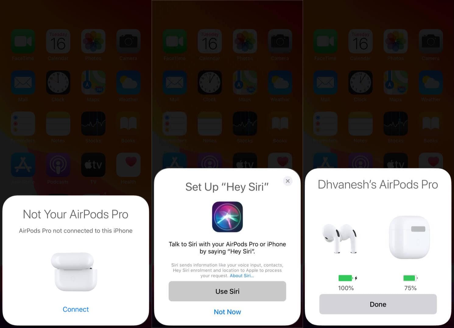 Utiliser les AirPods sur un appareil iOS