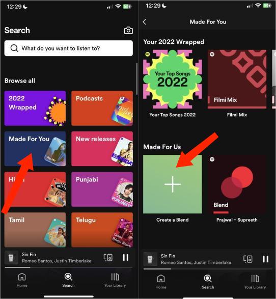 Use Spotify Blend On Mobile