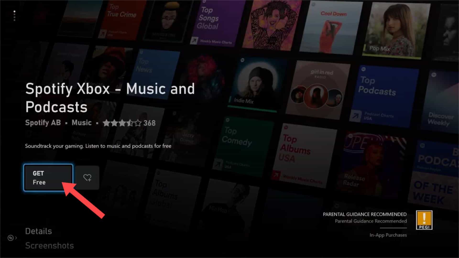 Загрузите Spotify на Xbox One