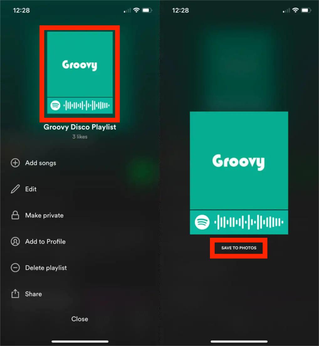 iOS 创建 Spotify 代码