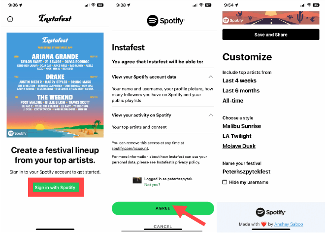 iOS fait une affiche du festival de musique