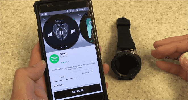 Установите Spotify на Samsung Gear S3