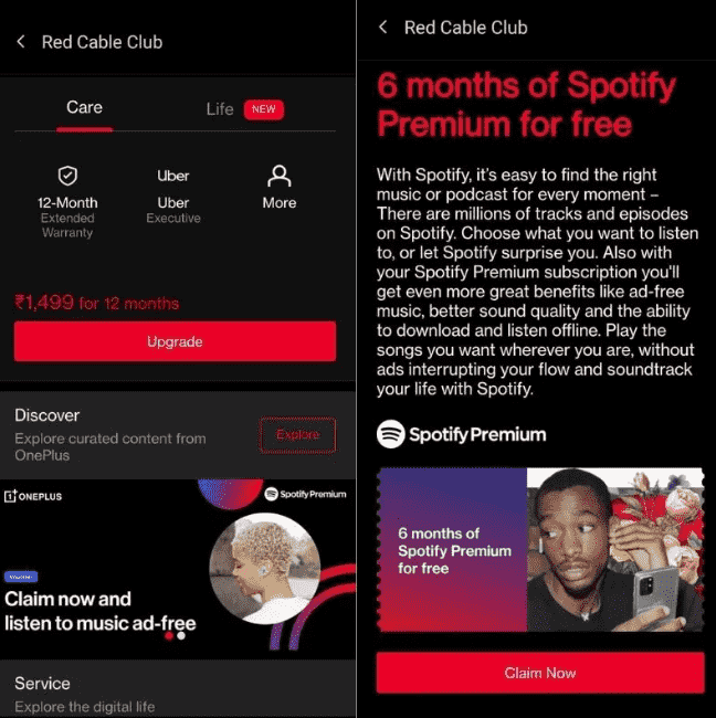 Премиум-промоакция OnePlus Spotify