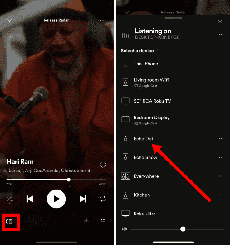 Spotify Connect – Spotify auf Echo abspielen