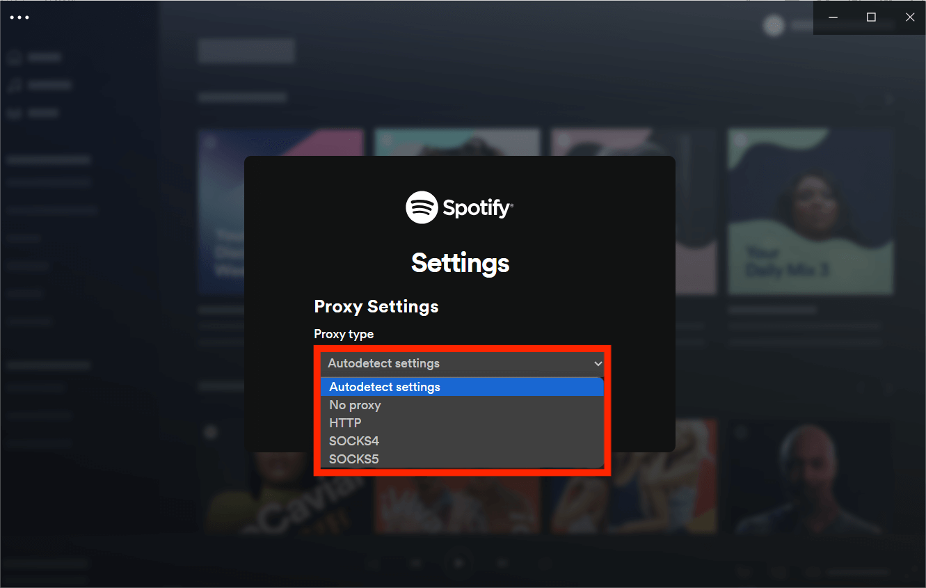 Разблокировать Spotify с помощью прокси-серверов