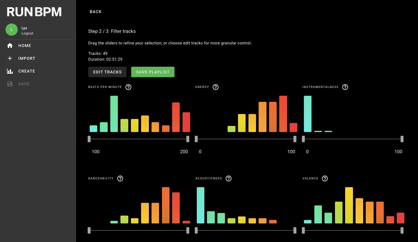 Spotify 运行 BPM