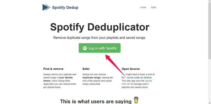 Apri il deduplicatore di Spotify