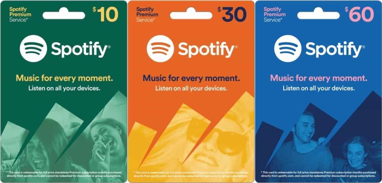 Spotify Geschenkkarte