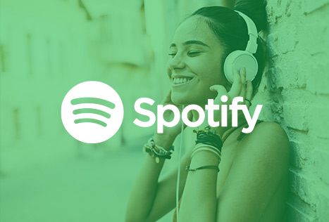 Aplicativo de música do Spotify