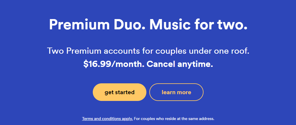 Spotify Duo-Plan