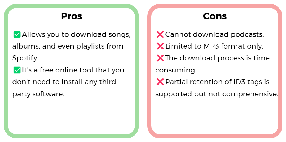 Prós e contras do SpotifyDown