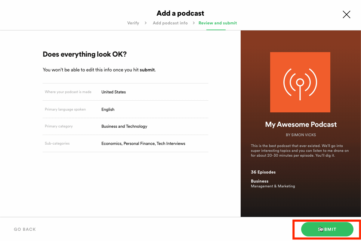 Senden Sie Ihren Podcast