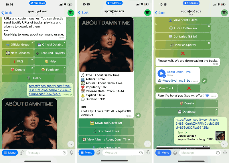 Telegrammbot für Spotify