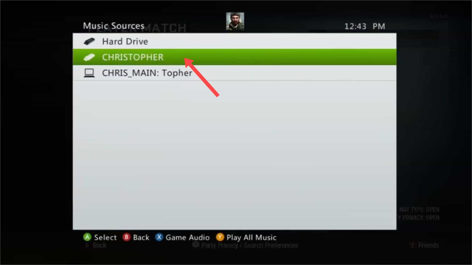 Brancher l'USB sur la Xbox 360