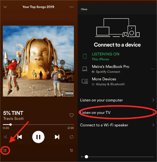 Spotify Connect na telewizorze VIZIO