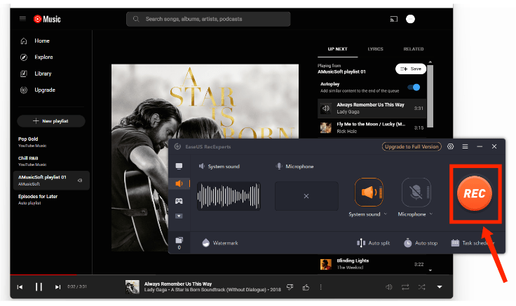 Record YouTube Music