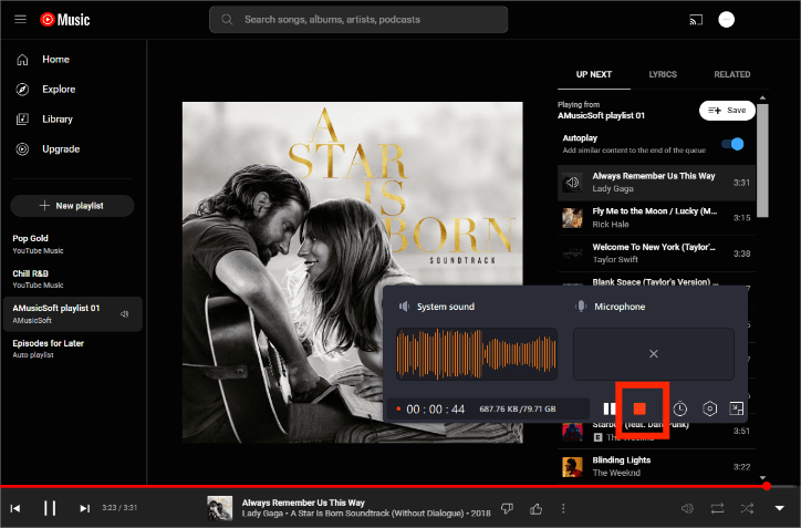 Stop Recording YouTube Music